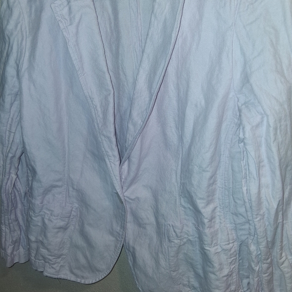 J. Jill Cotton Blend Lightwright Light Purple Blazer LP - Picture 4 of 7
